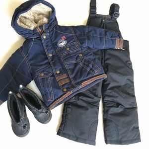 3 pieces 2T boy winter gear set